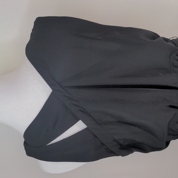 Robert Rodriguez Beaded Embellished Faux Wrap Silk Little Black Dress 10 - Picture 6 of 9